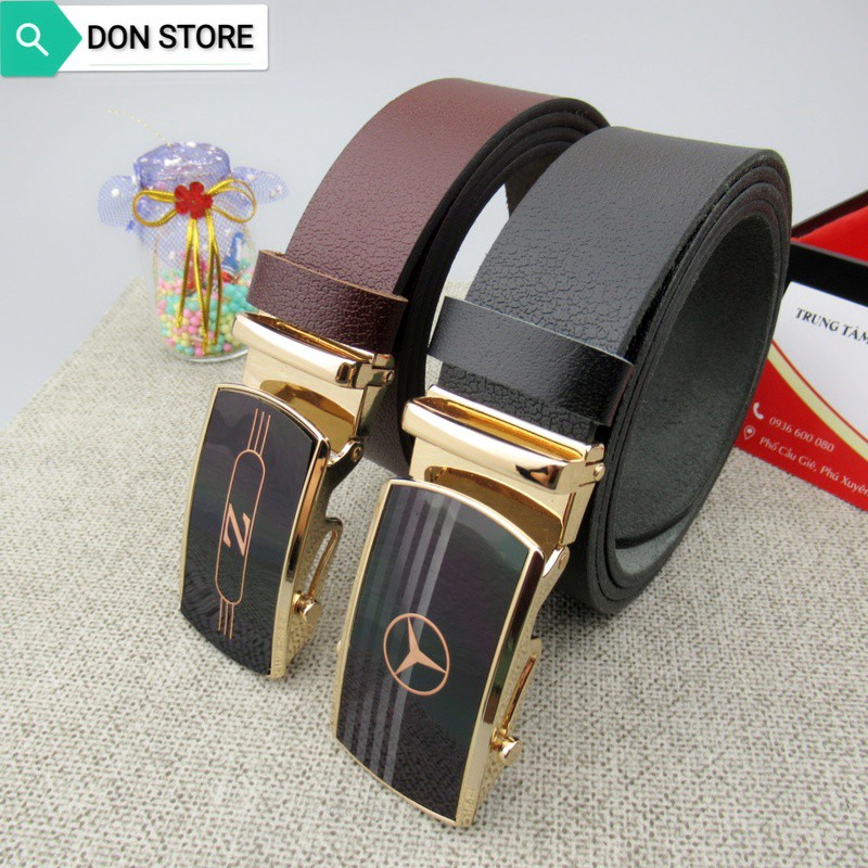 [Da Bò 100%] Thắt Lưng Nam. Dây Nịt Nam Full Hộp Đựng Cao Cấp Chất Liệu Da Bò Thật (BH 12 THÁNG)