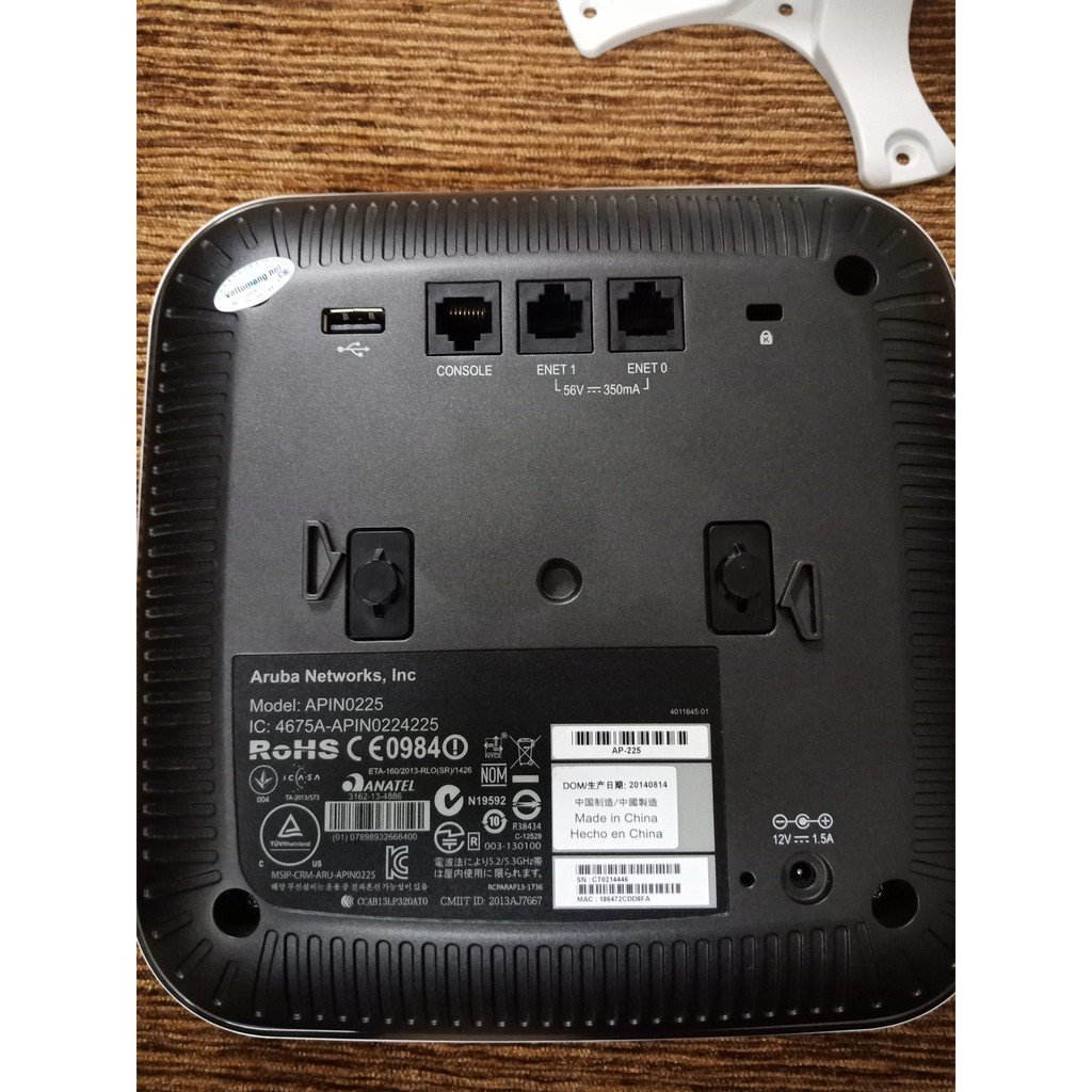 Thiết bị phát Wifi Aruba IAP-225 RW Chuyên Dụng Full Box kèm nguồn 12V, chân đế treo trần. BH 12 tháng New 99% | BigBuy360 - bigbuy360.vn