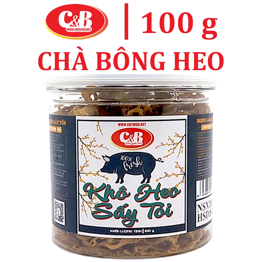 Khô Heo Sấy Tỏi C&B - Hộp 100G