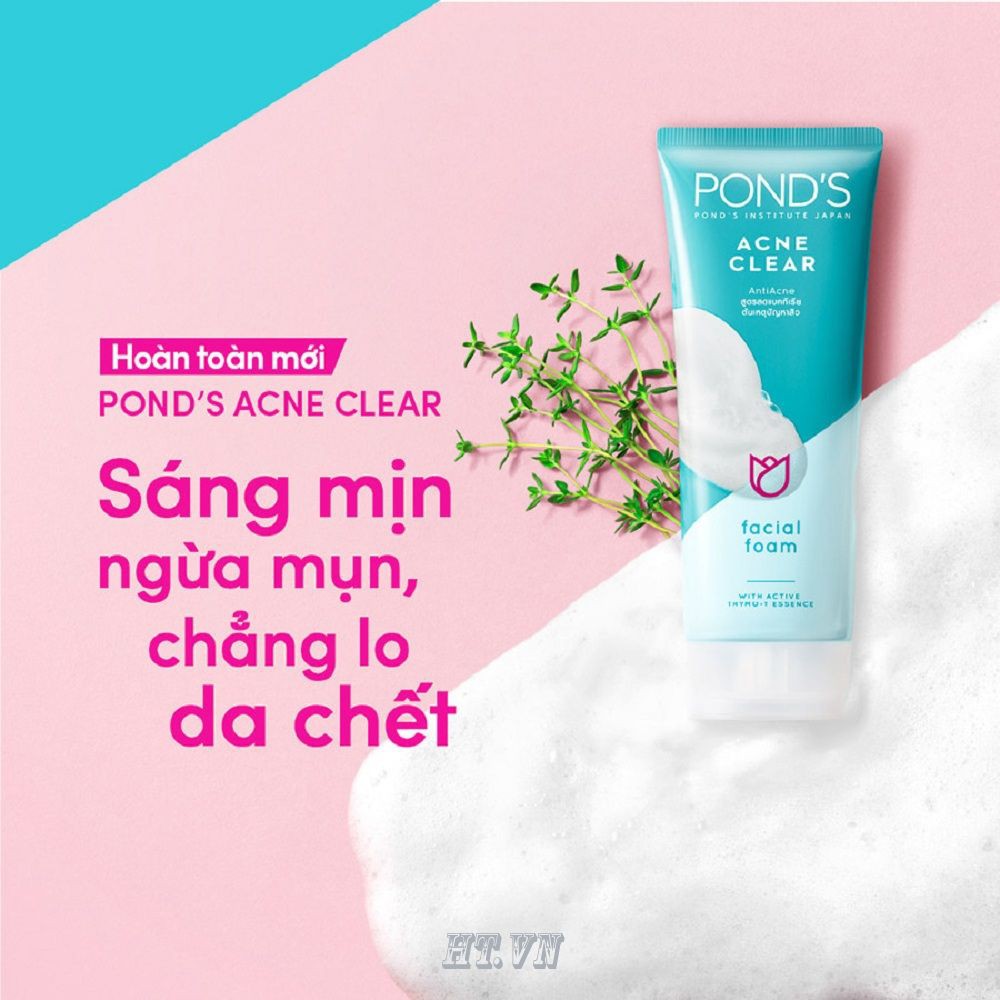 Sữa Rửa Mặt Nữ 50G Và 100G Ponds Acne Clear Ngừa Mụn chính hãng