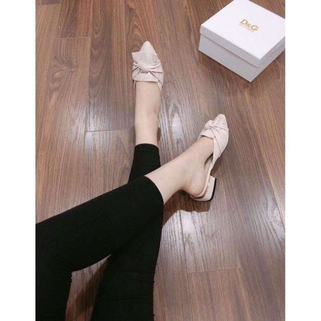 Dép Sục Da nơ xoắn hot hit - ảnh thật shop chụp