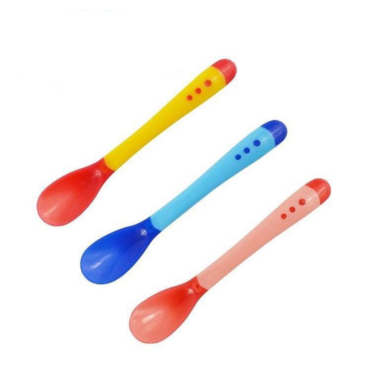 Thìa Silicon Báo Nóng, Thìa Silicon Ăn Dặm Cho Bé
