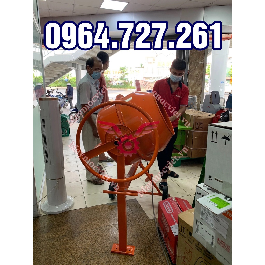 Máy trộn hồ, trộn bê tông mini MT130, bảo hành 12 tháng