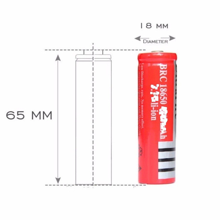 Combo pin và sạc, Pin sạc 18650 pin lithium 3.7V,4200mAh