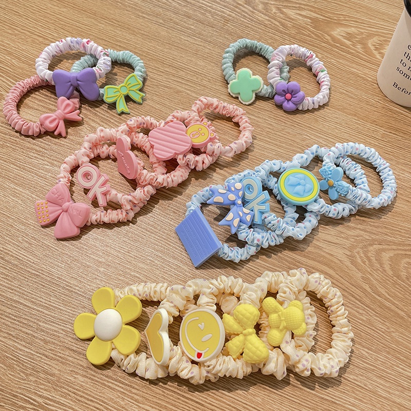 Dây Cột Tóc Co Giãn Cao Phong Cách Hàn Quốc Ngọt Ngào Cho Nữ