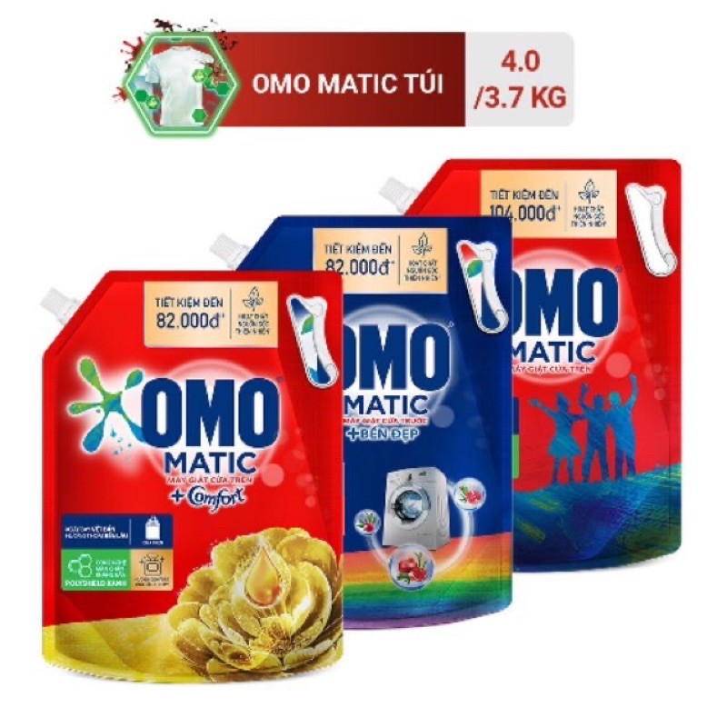 NƯỚC GIẶT OMO 4 kg/3.7kg TẶNG BÁT Ô TÔ