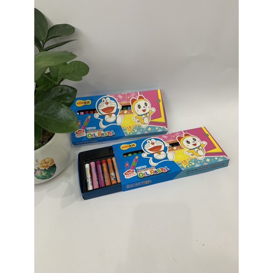 Sáp Dầu Thiên Long 18 Màu Colokit Doraemon OP-C08/DO