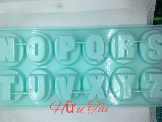 VĨ ĐÁ,THẠCH RAU CÂU HÌNH 24 CHỮ CÁI