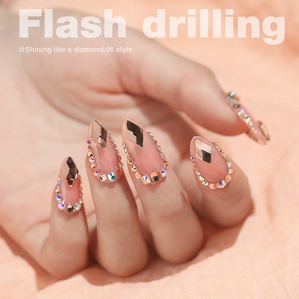 Hộp hạt đá trang trí móng nhiều kiểu dáng