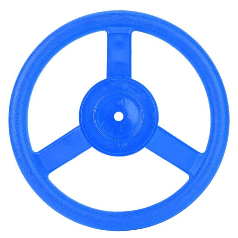 Blue Plastic Steering Wheel for Kids Frame Tree House Play House