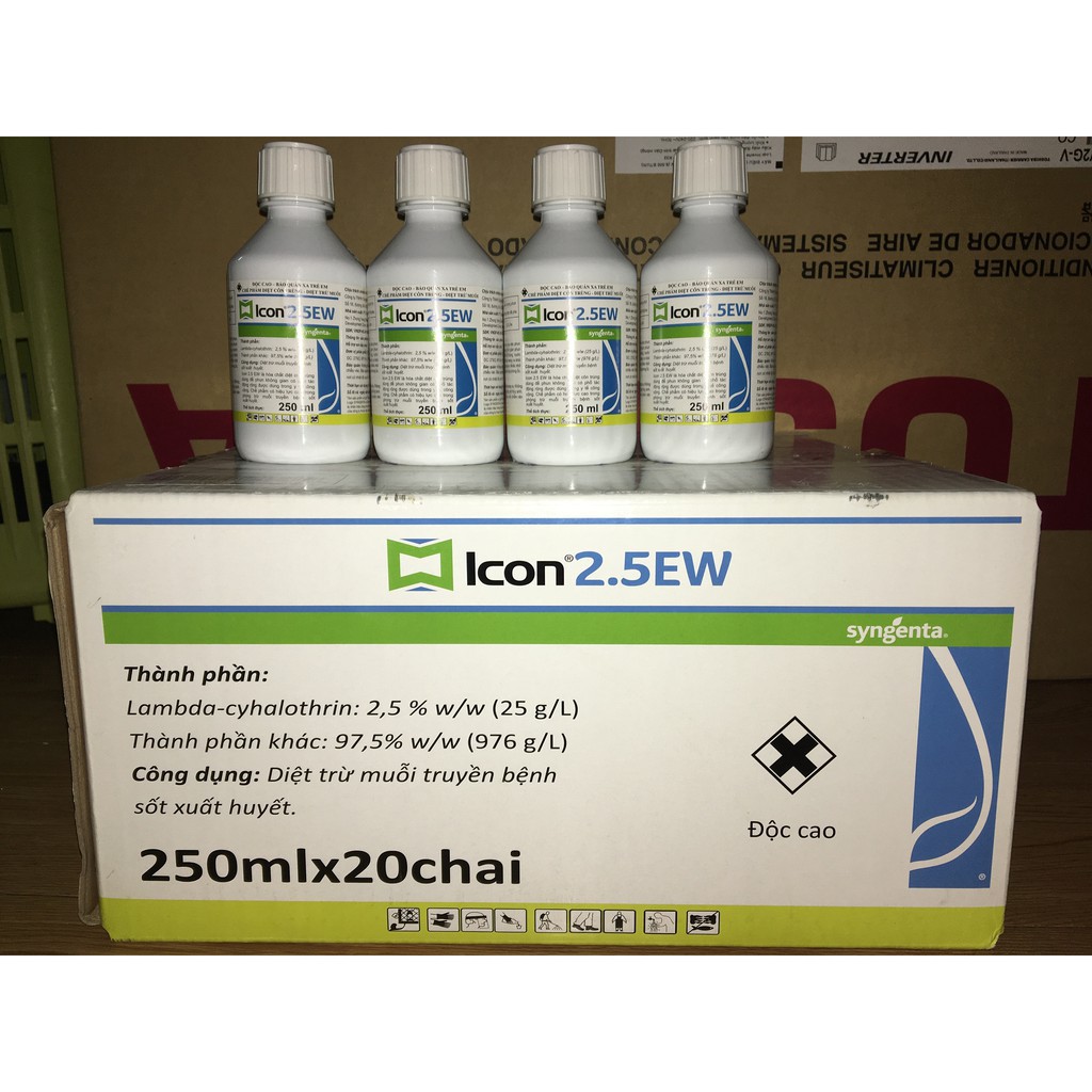 Sale (hot) - Thuốc diệt bọ xít muỗi trên điều, muỗi hành trên lúa Icon 2.5 EW 250ml ( Hàng của Sygenta) siêu tốt.