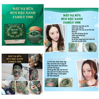 FAMILY1908 Mặt nạ bùn đậu giảm mụn trắng da se lỗ chân lông kiềm dầu ngừa mụn