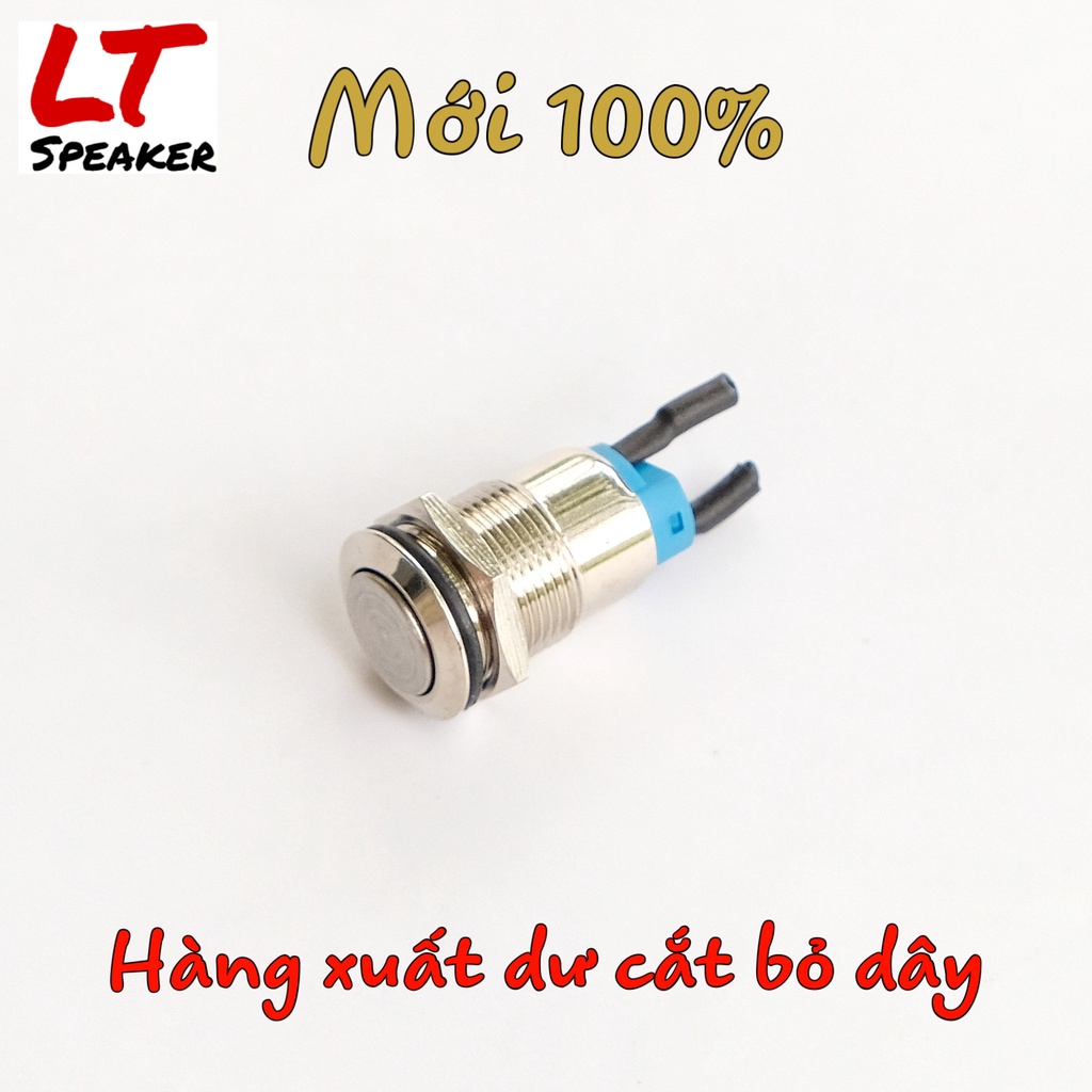 Công tắc On/Off 12mm Full Kim loại 5 - 36V DC - Nút nguồn tự khóa chống nước