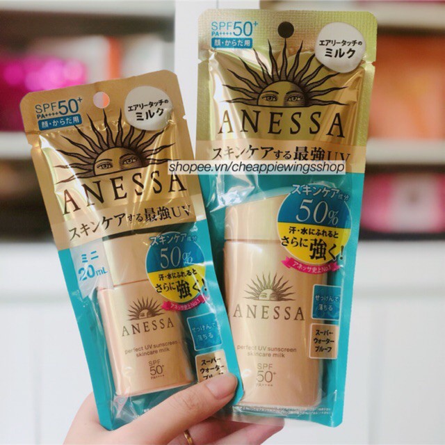 Sữa chống nắng ANESSA - Perfect UV Sunscreen Skincare Milk SPF 50+ PA++++