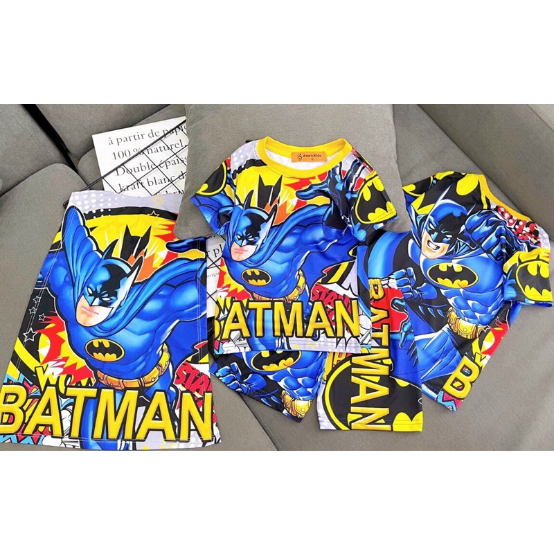 Đồ bộ bé trai siêu nhân 3D size đại