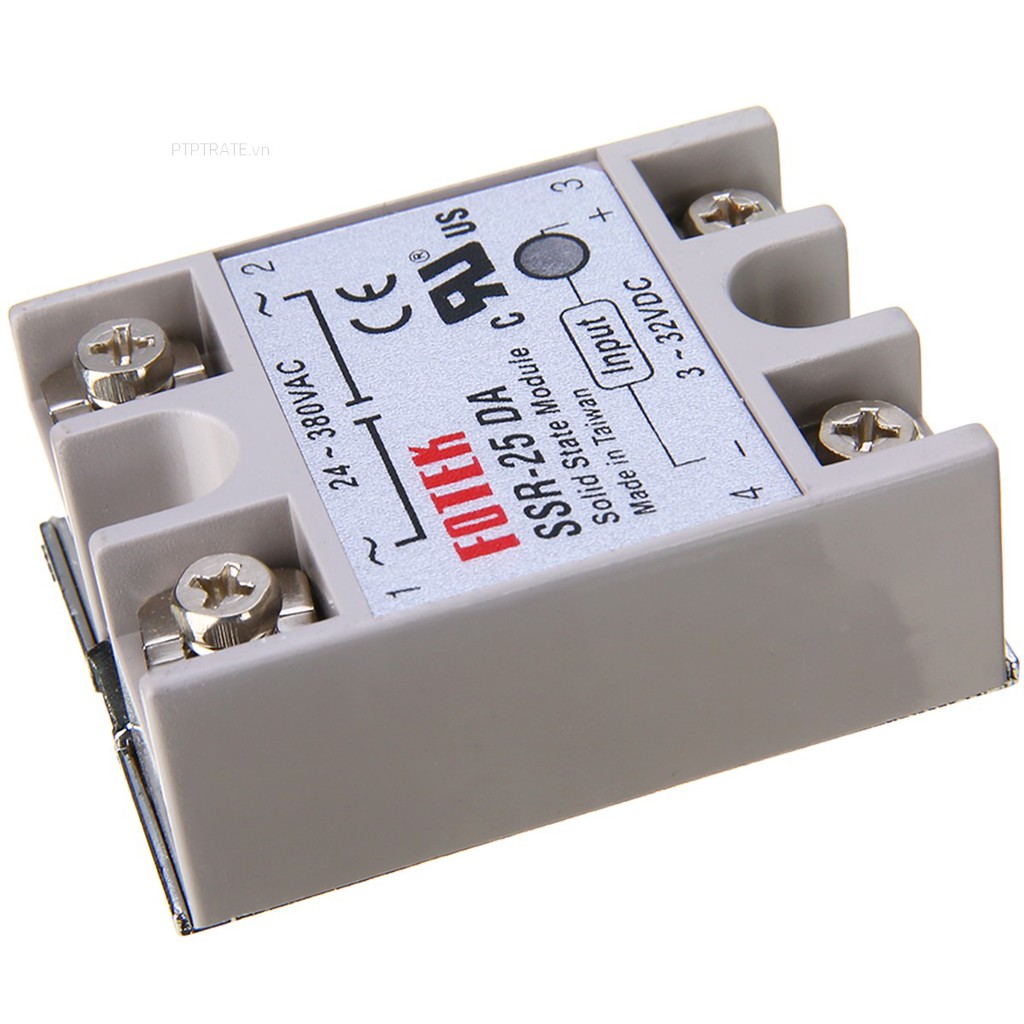 PTPTRATE ★24-380V 25A SSR-25 DA Solid State Relay for PID Temperature Controller Durable