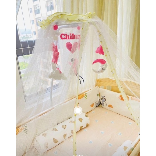 Nôi cũi cho bé, Nôi gỗ cho bé Chilux Peace Natural - Đa năng 6 chế độ tiện lợi cho mẹ và bé - Bảo hành 3 năm