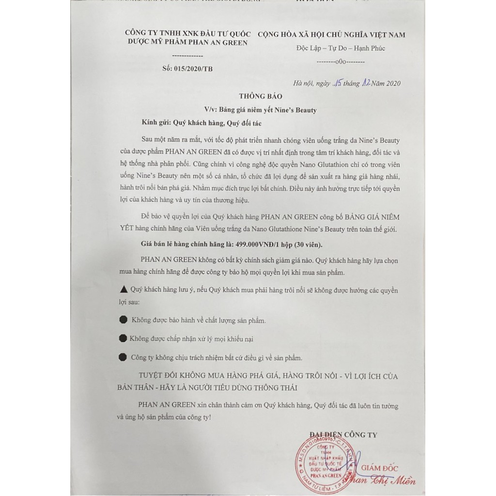 [Chính Hãng] Viên uống trắng da toàn thân Nine's Beauty Chống lão hóa Giảm Nếp Nhăn mờ nám tàn nhang Nines Dược Phan An | BigBuy360 - bigbuy360.vn
