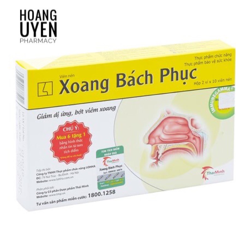 [Tích điểm chính hãng] Xoang Bách Phục - Hộp 20 viên