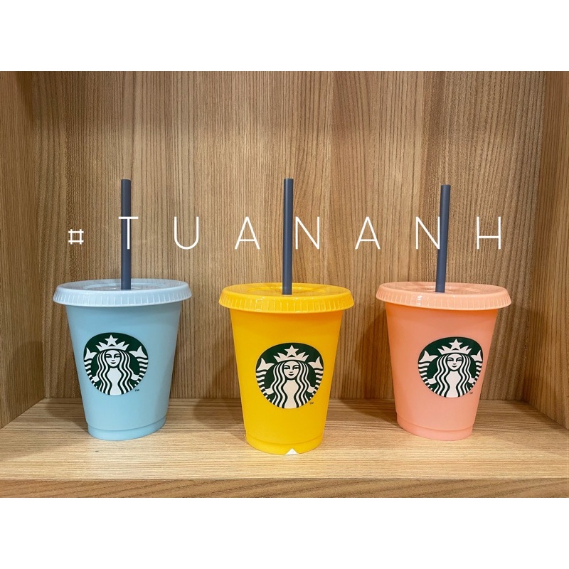 Set 3 Ly Starbucks Đổi Màu Reusable 16Oz Joy Of Conection