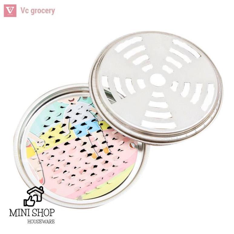 Combo 100 Hộp Đựng Nhang Muỗi Bằng Thép Không Gỉ Có Nắp Đậy An Toàn