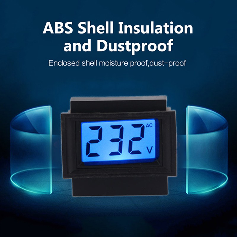 Vôn Kế Kỹ Thuật Số AC 80-380V Thay Thế 91L16 D91-20 LCD