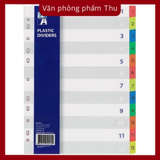 Phân trang nhựa a4 12 số double a