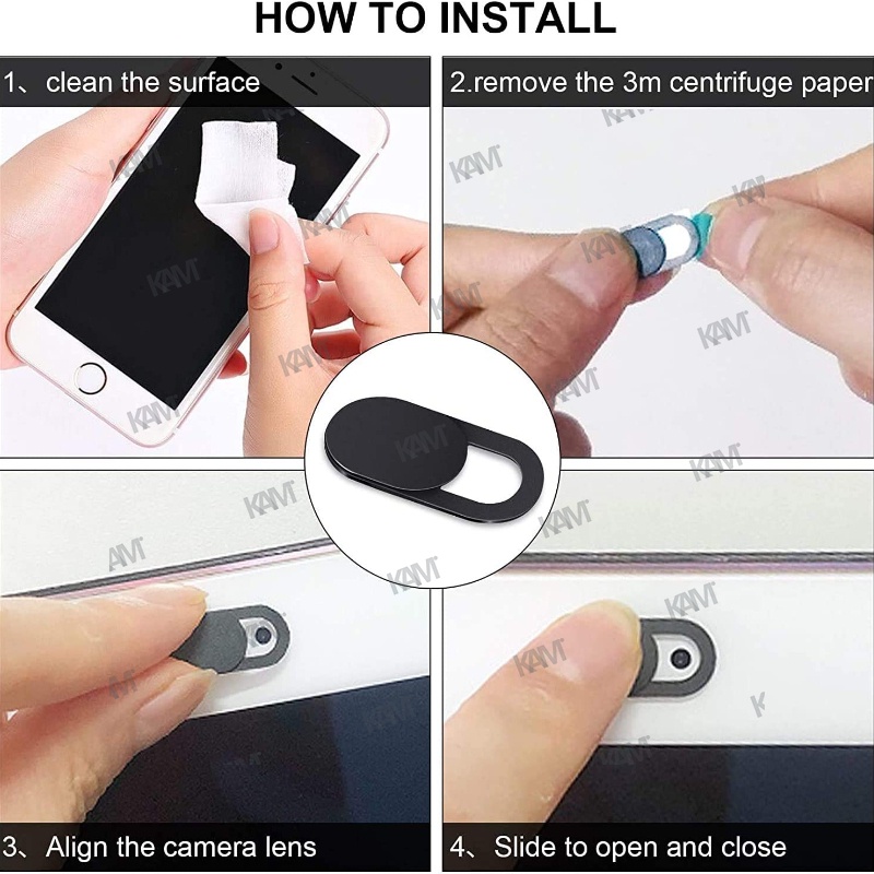 Kam Universal Máy tính Điện thoại Máy ảnh Ống kính Bảo vệ Bảo vệ Bảo vệ Webcam Nắp máy ảnh Ống kính Trượt
