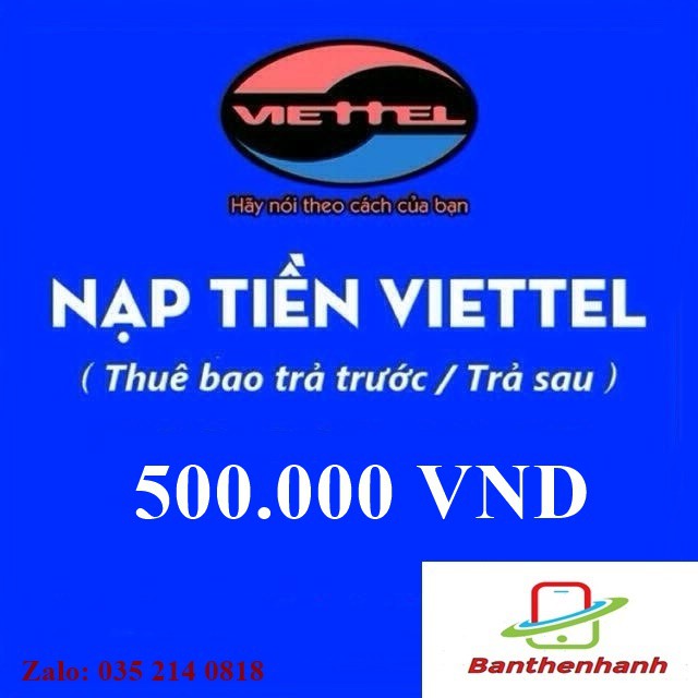 Thẻ viettel 500k