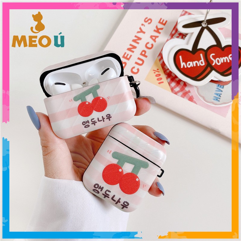 Case Airpods Cherry Đỏ cho AirPods 1/2/Pro - airpod case