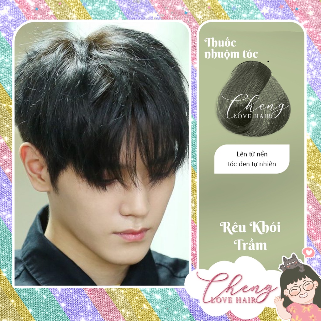 Thuốc Nhuộm Tóc Màu RÊU KHÓI TRẦM Nam Không Tẩy | Chenglovehair, Chenglovehairs