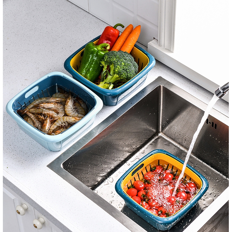 Rổ Đựng Thực Phẩm Có Nắp Đậy Tiện Lợi