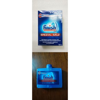 Combo cho máy rửa bát Finish Muối 1,2kg + Chai vệ sinh Finish