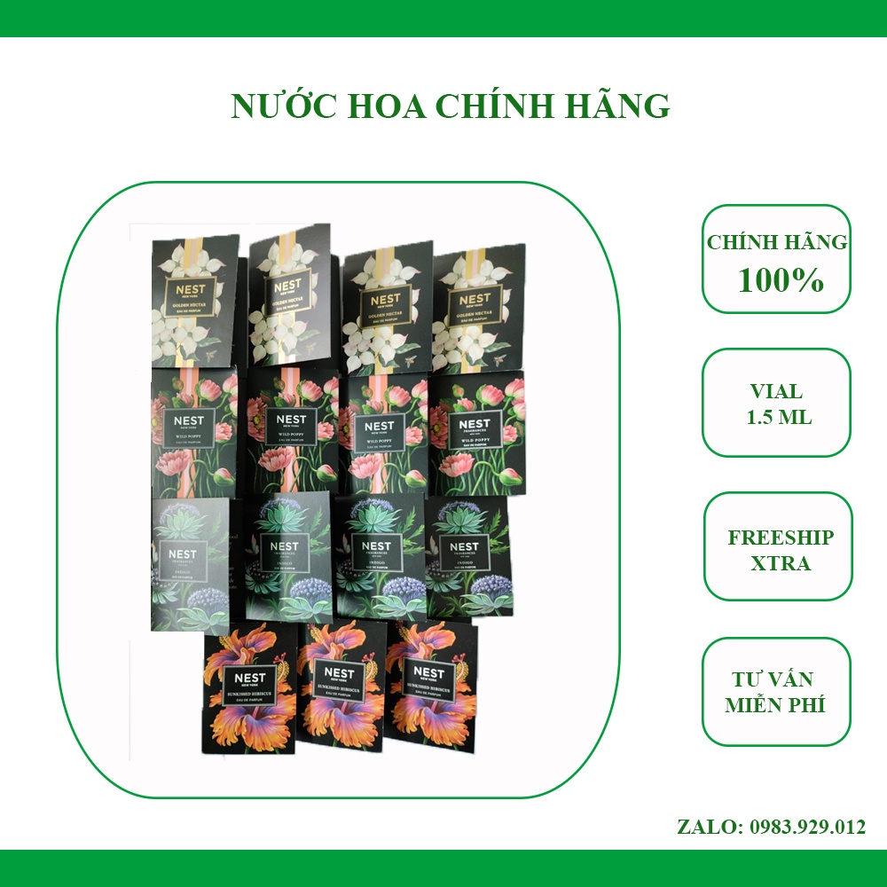 Vial Nước hoa Nest các mùi