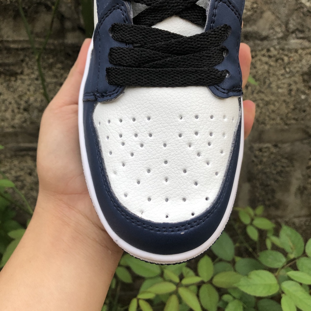 Giày Thể Thao Jordan Xanh NAVY, Giày Sneaker JD1 Xanh Tím Than Cao Cổ, Thấp Cổ Nam Nữ Dễ Phối Đồ 2022