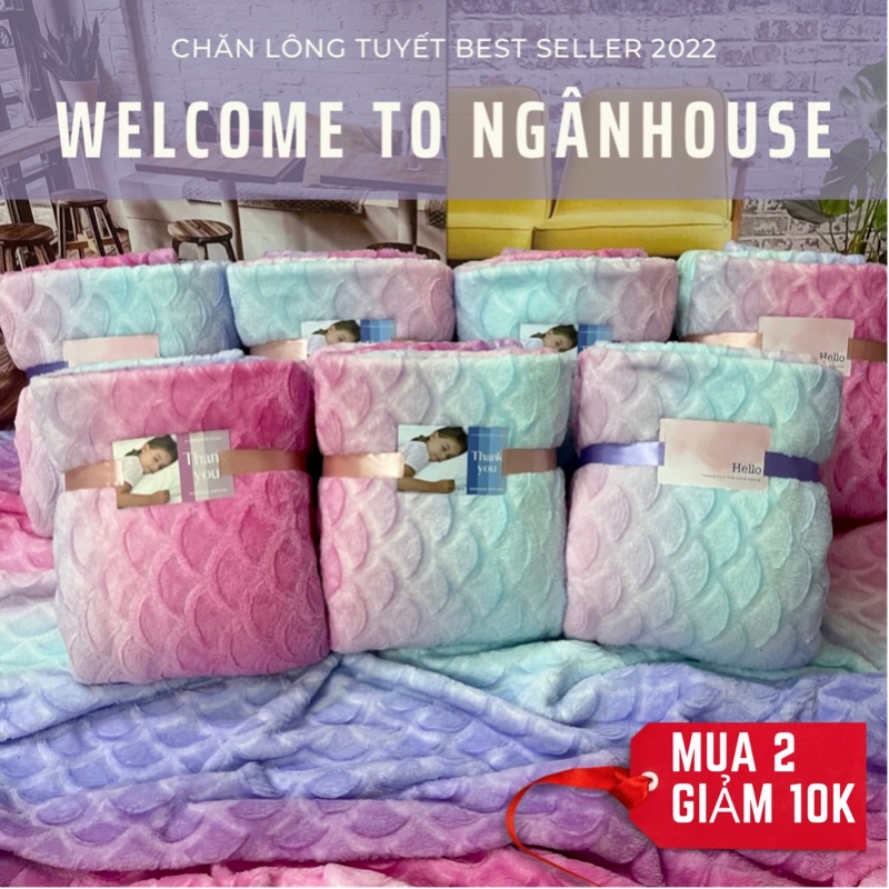 ♥️MỀN LÔNG TUYẾT/CHĂN LÔNG TUYẾT--40 MẪU MỊN ĐẸP--SIZE 2M2