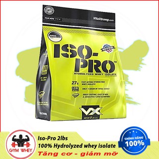 [FreeShip] Sữa Tăng Cơ 100% Hydrolyzed Whey Isolate Vitaxtrong Iso Pro 2lbs (0.9 KG) - Chính Hãng 100%