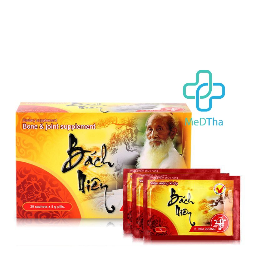 Viên Xương Khớp Bách Niên - Hỗ trợ xương khớp, bổ thận tráng dương, mạnh gân cốt (20 gói viên hoàn) [Chính hãng]