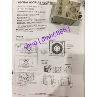 Rơ le thời gian H3CR-A8