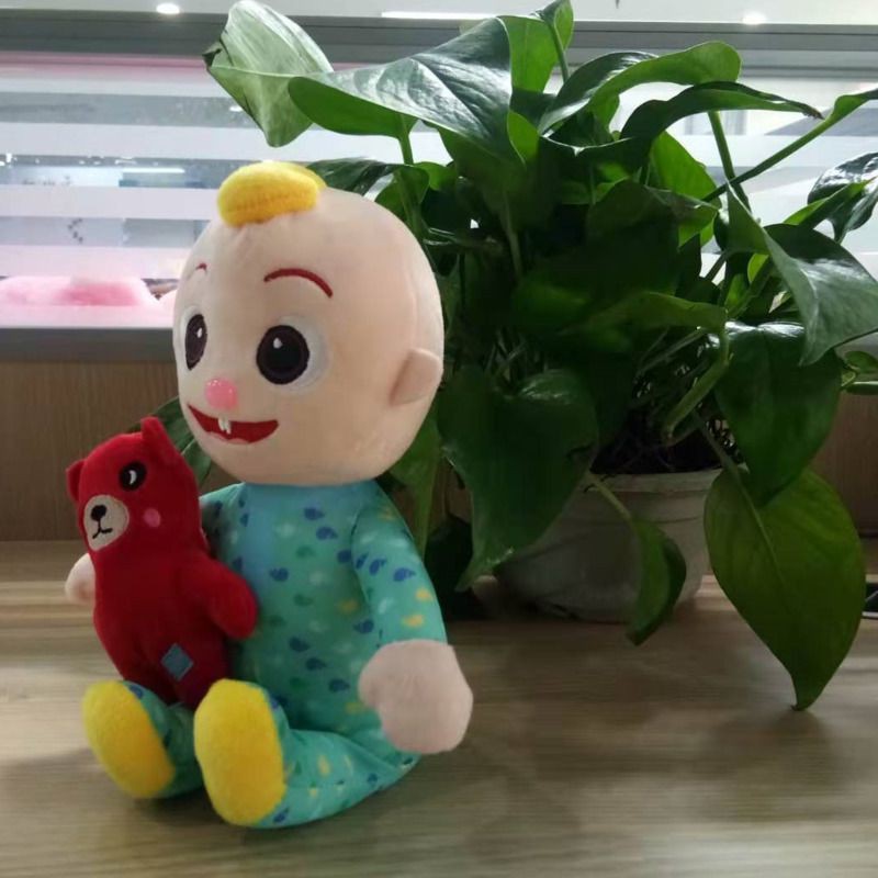 【Singing JJ】Cocomelon JJ Plushie Toy Baby Stuffed Doll Bedtime with 7English Songs Soft Plush Toy for Babies Kids Gifts Baby Educational Toys