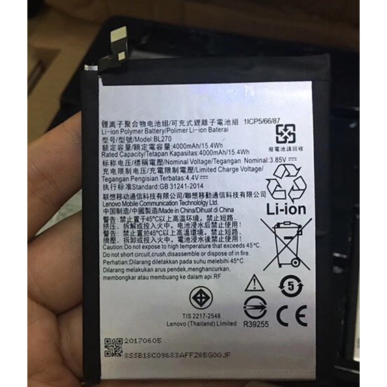 Pin Lenovo K6 Plus