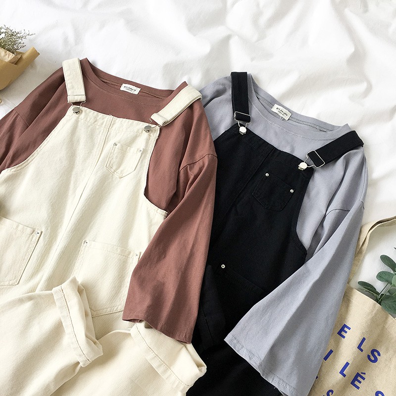 Yếm kaki siêu hot, kiểu dáng basic, dễ phối đồ | BigBuy360 - bigbuy360.vn