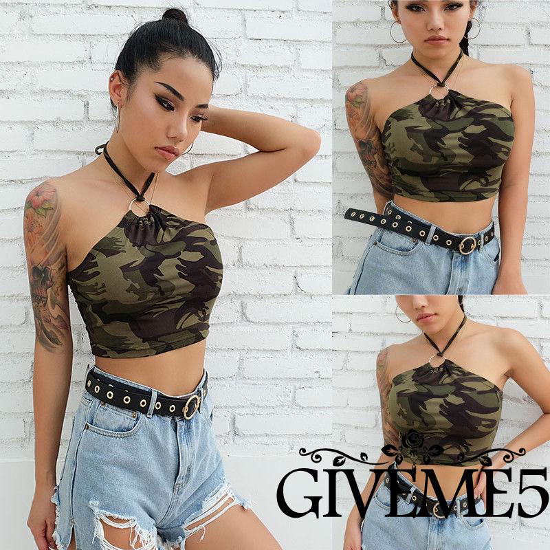 Áo Crop Top Hai Dây Gợi Cảm Cho Nữ