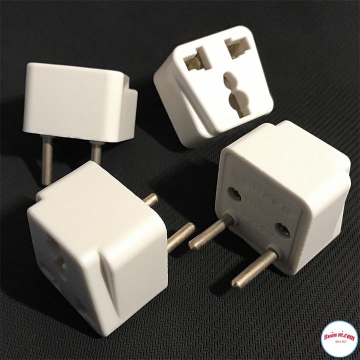 Phích Cắm Điện VINAKIP Chuyển Đổi Ổ 2 Chân Thành 3 Chân Đa Năng 10A-250V - br00682