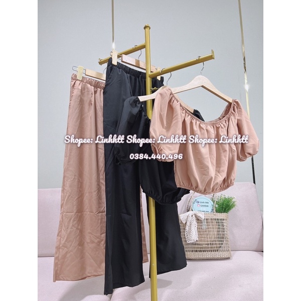 SET LỤA SUÔNG TRỄ VAI ULZZANG