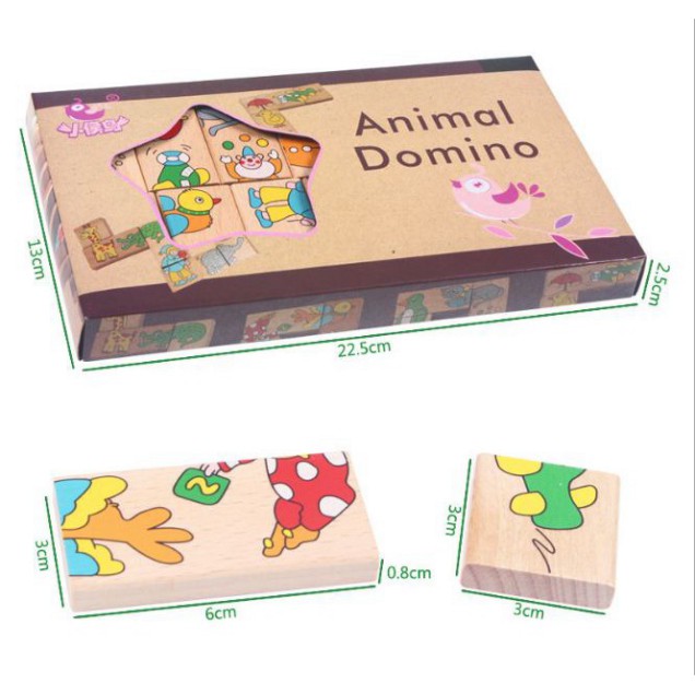 BỘ DOMINO ANIMAL - NỐI ĐUÔI CON VẬT (1184DDV)