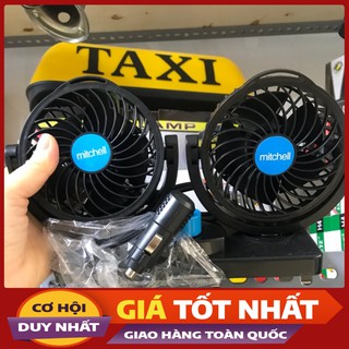 Quạt 2 cánh mini trên oto