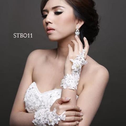 Găng Tay Ren Hở Ngón - Phụ Kiện Đám Cưới - STB 011 Chất Lượng Cao