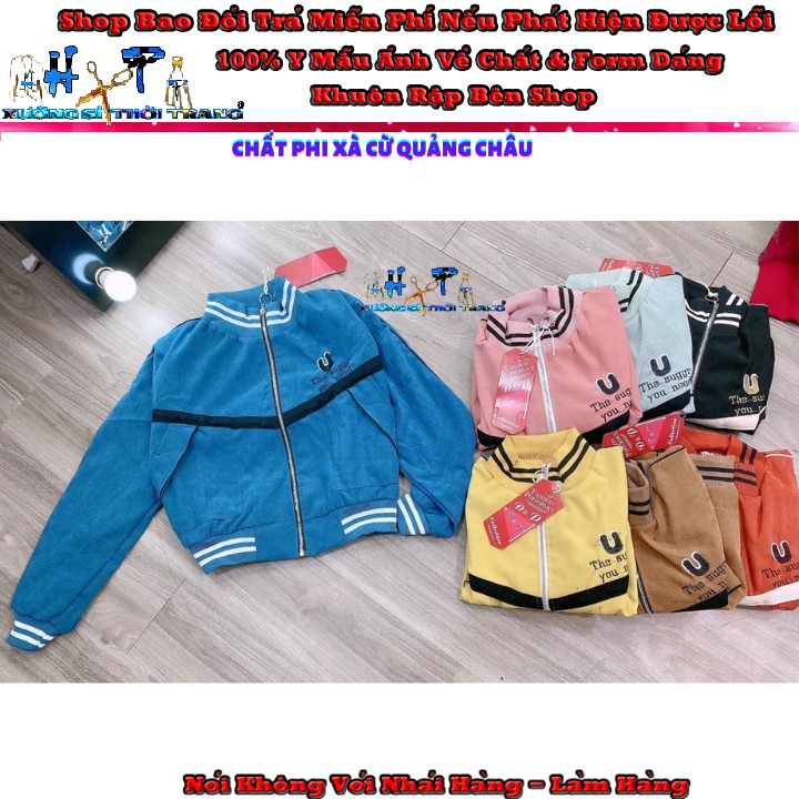 Áo khoác bomber nữ cổ cao nhung lụa quảng châu cao cấp mẫu mới thời trang 2020 | BigBuy360 - bigbuy360.vn