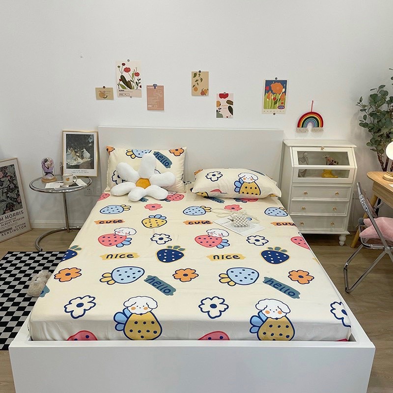 Ga chống thấm Minh Mẫn cotton thun nano kháng khuẩn
